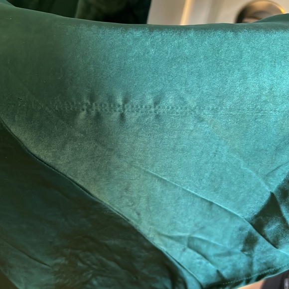 Lulus- Love in Your Life Emerald Green Satin Halter Maxi Dress - Picture 6 of 9